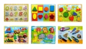 Puzzle drewno owoce