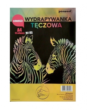 Wydrapywanka tęczowa A4 10 arkuszy WZ-05