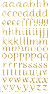 Naklejki brokatowe alfabet 90szt