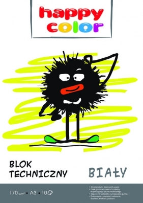 Blok techniczny biały A3 - 10 arkuszy