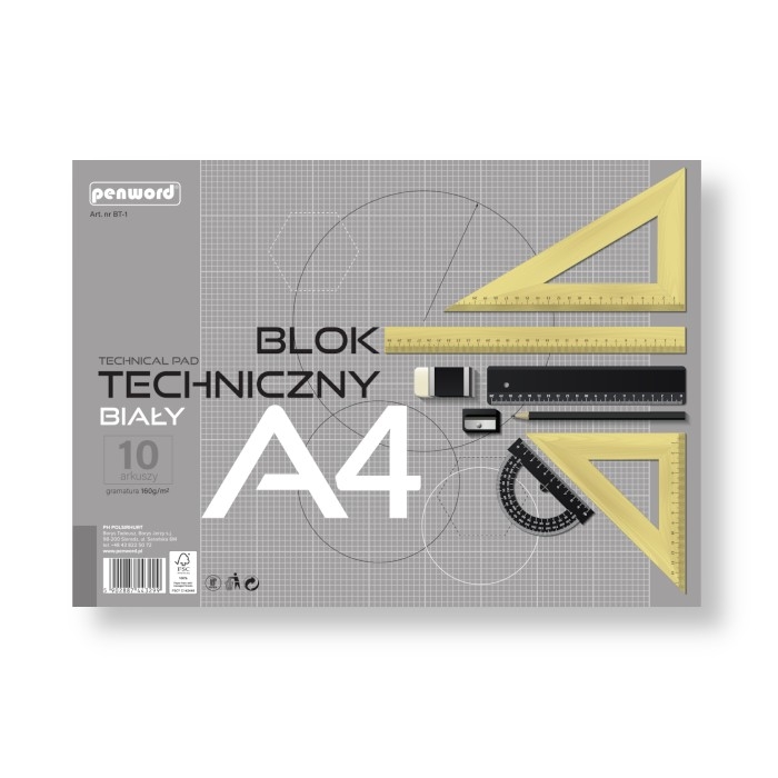 <img src='https://webimage.pl/pics/299/3/d5902887443299.png' style='height:440px' /> Blok techniczny A4 Premium biały 160g 10 arkuszy