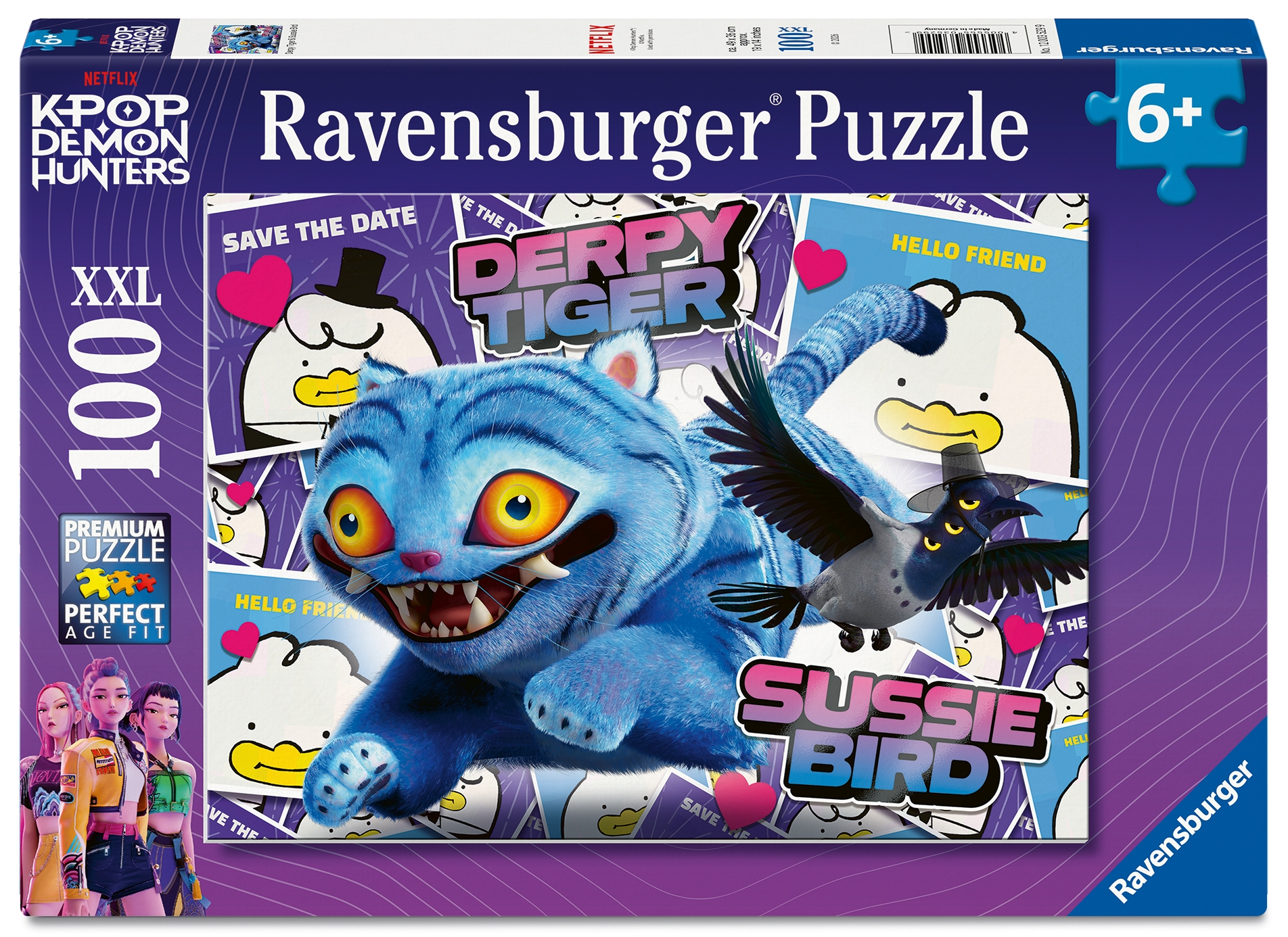 <img src='https://webimage.pl/pics/299/5/d4005555035299_FRONT_3D.jpg' style='height:440px' /> Puzzle dla dzieci 2D: KPop KPop Derpy & Sussie 100 el.