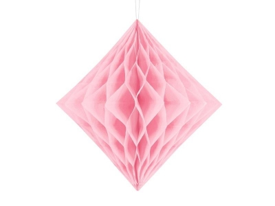 Diament bibułowy jasny różowy 30cm