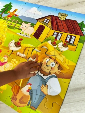 Puzzle podłogowe - Jumbo farma, 48 el. (125299)