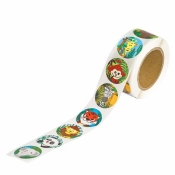 Naklejki motywacyjne 2,5cm - dżungla 500szt