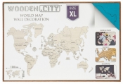 Mapa świata rozmiar XL kolor cyan (WM503/504/3)