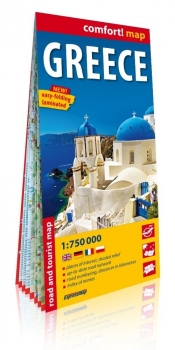Greece laminowana mapa samochodowo-turystyczna 1:750 000
