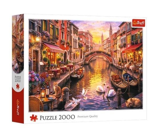 <img src='https://webimage.pl/pics/300/1/d5900511271300.jpg' style='height:440px' /> Puzzle 2000 Romantyczna Wenecja TREFL