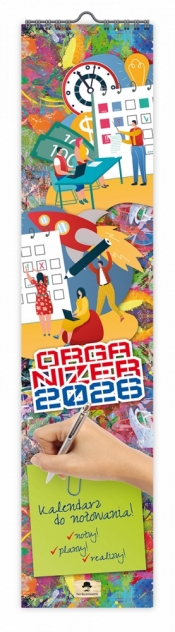 Kalendarz 2026 paskowy wąski - Organizer