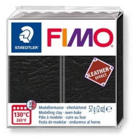 Masa Fimo Leather effect 57g czarny