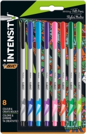 Cienkopisy Intensity medium AST+FUN 8szt BIC