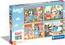 Clementoni, Puzzle SuperColor 4w1 72: Bluey (21530)