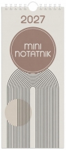 Kalendarz 2027 notatnikowy 33x12,5cm Minimal