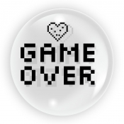 Balon 45 cm - „Game Over” (TB 3630)