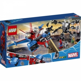 Lego Marvel Spider-Man: Pajęczy odrzutowiec kontra mech Venoma (76150)