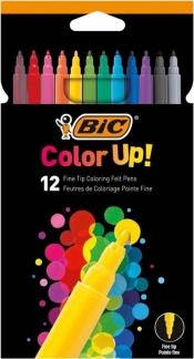 Flamastry Color UP 12 kolorów BIC
