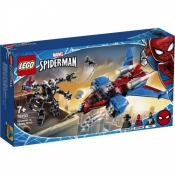 Lego Marvel Spider-Man: Pajęczy odrzutowiec kontra mech Venoma (76150)