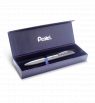 Eleganckie pióro kulkowe EnerGel 0,7 mm BL2007-Z srebrne w etui