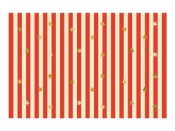 Obrus papierowy Pasy z gwiazdkami 180x120cm