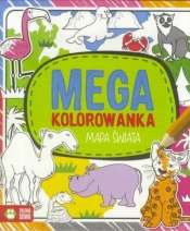 Megakolorowanka. Mapa świata w.2 - Opracowanie zbiorowe