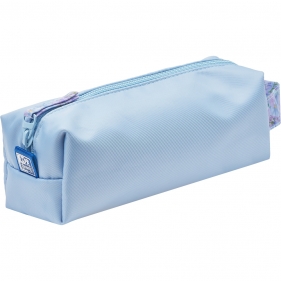 Piórnik saszetka Oxford Flowers - jasnoniebieska