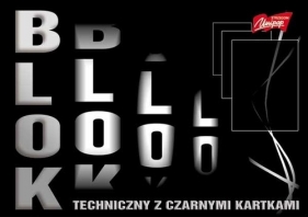 Blok techniczny A3 z czarnymi kartkami 10 kartek 10 sztuk - <br />