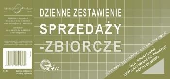 Dzienne zestawienie sprzedaży - zbiorcze R4N