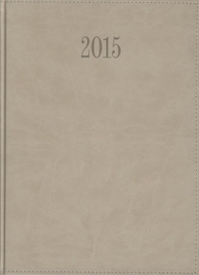 Kalendarz 2015 Książkowy Tygodniowy A4 z obszyciem TUCSON beżowy - <br />