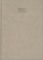 Kalendarz 2015 Książkowy Tygodniowy A4 z obszyciem TUCSON beżowy - <br />