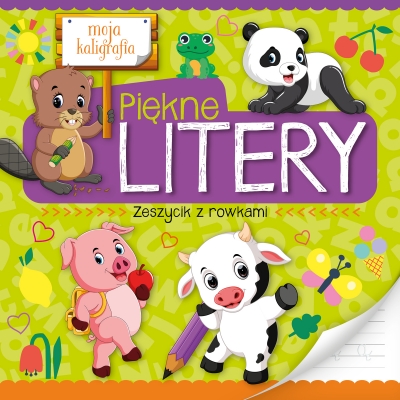 Moja kaligrafia. Piękne litery. Zeszycik z rowkami