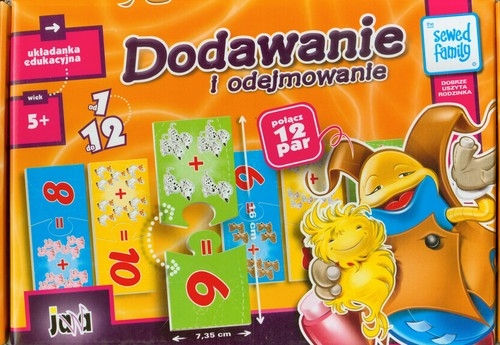 Układanka edukacyjna Dodawanie i Odejmowanie