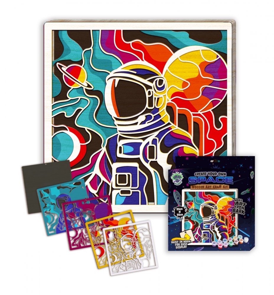 Zestaw do tworzenia obrazów z drewna - kosmos
