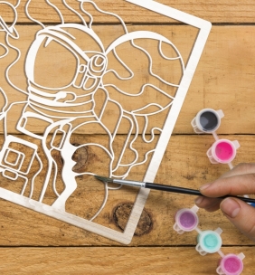 Zestaw do tworzenia obrazów z drewna - kosmos