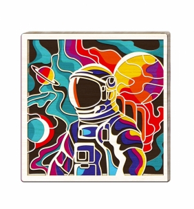 Zestaw do tworzenia obrazów z drewna - kosmos