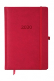 Kalendarz 2020 KK-A5DLR Dzienny A5 Lux Registry czerwony
