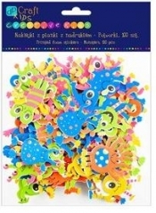 Naklejki z pianki z nadrukiem Potworki 100 szt