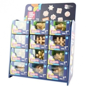 Puzzle drewniane IQ łamigłówki MIX