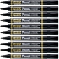 10x Pentel, Marker permanentny - czarny