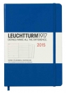 Kalendarz 2015 z notatnikiem Medium Leuchtturm1917 tygodniowy niebieski