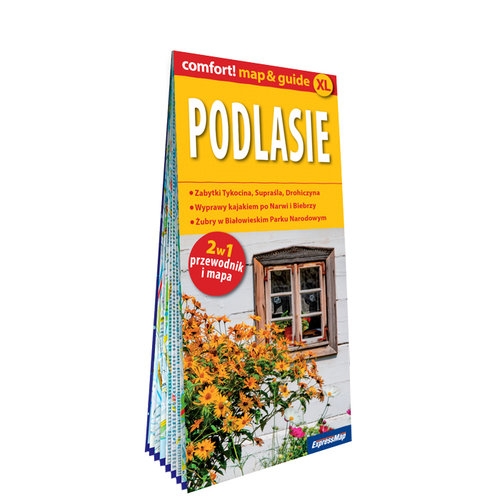 Podlasie laminowany map&guide 2w1 przewodnik i mapa