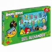 Puzzle maxi 20: cyferki Angry Birds Rio