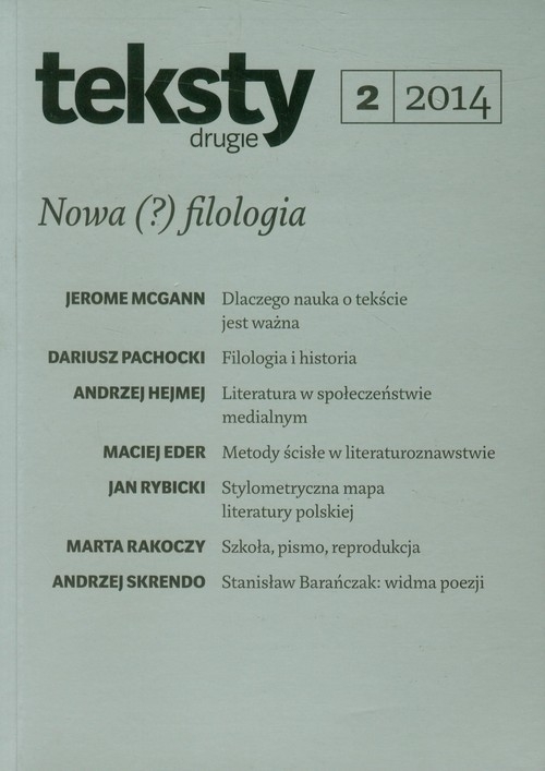 Teksty drugie 2/2014 Nowa filozofia