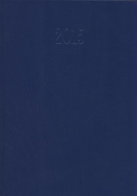 Kalendarz 2015 Książkowy Tygodniowy A5 Balacron niebieski - <br />