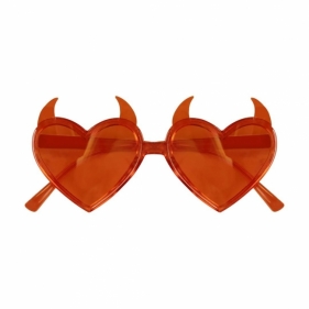 Okulary serca z rogami