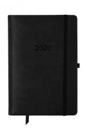 Kalendarz 2020 KK-A5DLR Dzienny A5 Lux Registry czarny