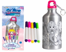 Bidon 500ml z Syrenką do kolorowania