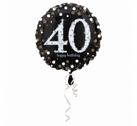Balon foliowy Sparkling Birthday 40