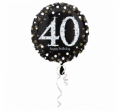 Balon foliowy Sparkling Birthday 40