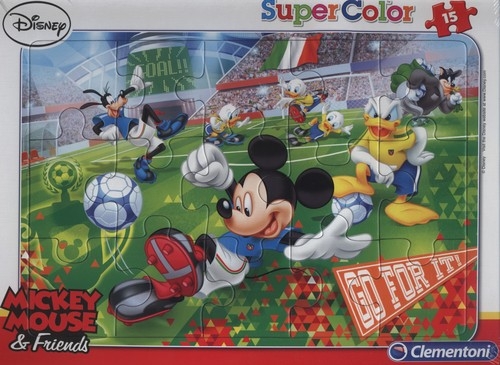 Puzzle ramkowe Mickey sport Piłka nożna 15