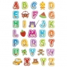 Naklejki z pianki i brokatem Kolor alfabet 35szt